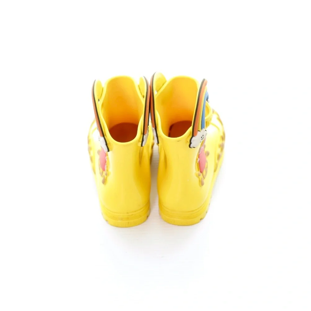 Welly Mini Melissa Peppa Pig Yellow Wellington Rain Boots Kids Unisex 12 / 30 EU